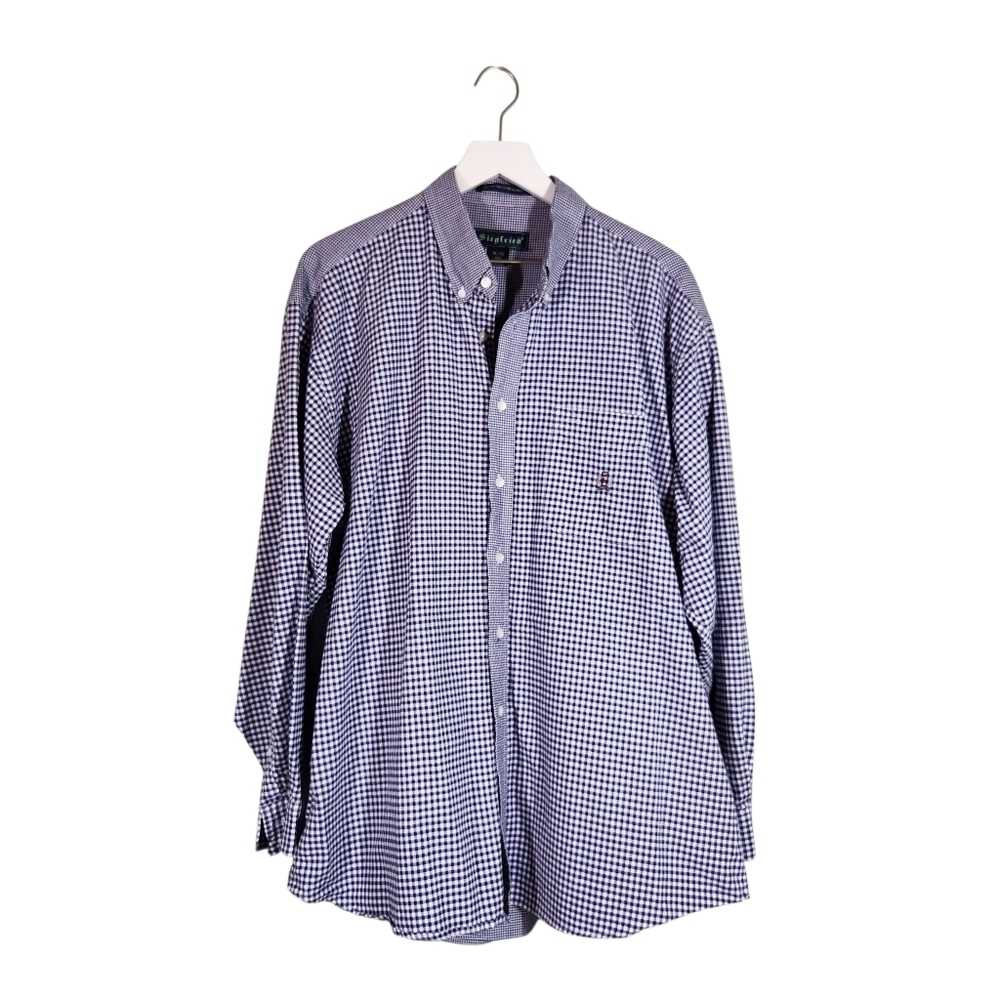 Siegfried Button Down Checked Shirt, Sz XL